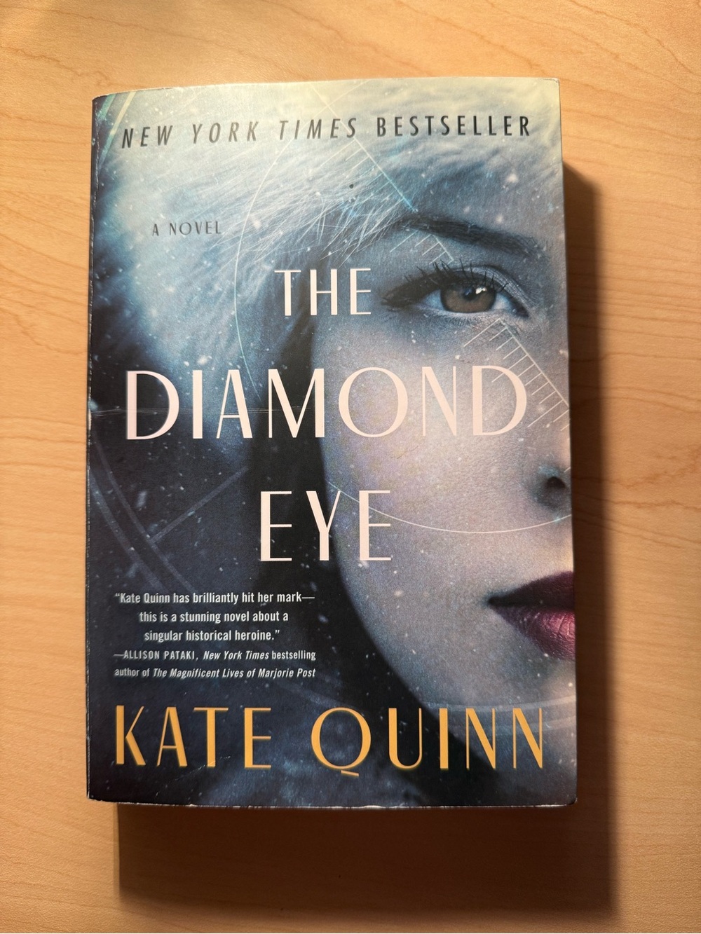 kate quinn The Diamond Eye — Blue and Gold Cover Novel